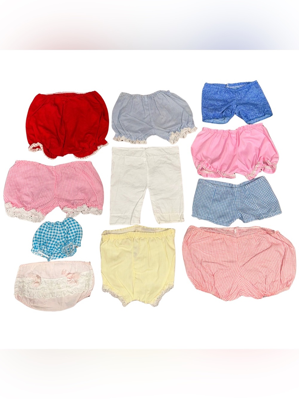 Lot of Vintage Doll Bloomers & Shorts Various Sizes